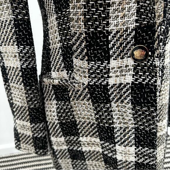 NWOT Zara Long Textured Check Blazer. Blogger fave. - Picture 7 of 14